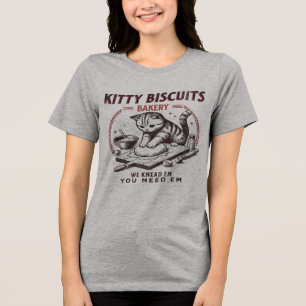 Lustiges Kätzchen-Kekse-Bäckerei-Shirt Tri-Blend Shirt