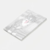 Lustiges Kätzchen Post-it Klebezettel (angewinkelt)