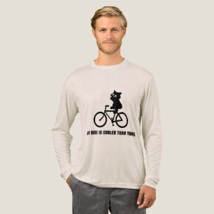 Lustiges Katze-auf-Fahrrad-T-Shirt   Cool Cycling  Tri-Blend Shirt