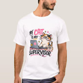 Lustiges Katze T-Shirt (Vorderseite)
