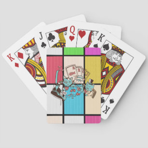 Lustiges Katzen-Design für Pokerspieler Spielkarten