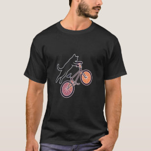 Lustiges Katzen Fahrrad Design für Radfahrer und K T-Shirt