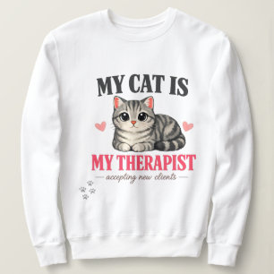 Lustiges Katzen-Geschenk – "Mein Therapeut" Süße H Sweatshirt