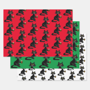 Lustiges Katzen-Geschenkpapier-Set Geschenkpapier Set