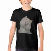 Lustiges Katzen-Kinder-T-Shirt mit individuellem H