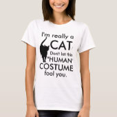 Lustiges Katzen-Kostüm, Halloween-Frauen T-Shirt (Vorderseite)
