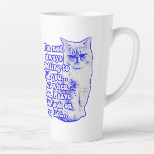 Lustiges Katzen-Meme für Katzenbesitzer und Katzen Milchtasse
