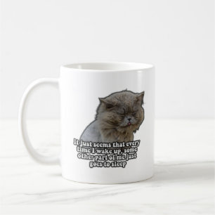 Lustiges Katzen-Meme für Katzenliebhaber und Katze Kaffeetasse