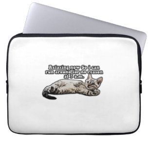 Lustiges Katzen-Meme für Katzenliebhaber und Katze Laptopschutzhülle