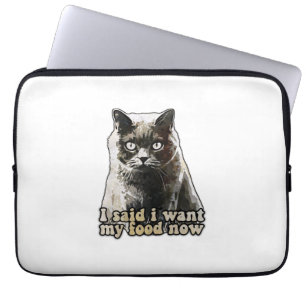 Lustiges Katzen-Meme für Katzenliebhaber und Katze Laptopschutzhülle