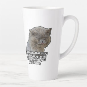Lustiges Katzen-Meme für Katzenliebhaber und Katze Milchtasse