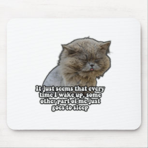 Lustiges Katzen-Meme für Katzenliebhaber und Katze Mousepad