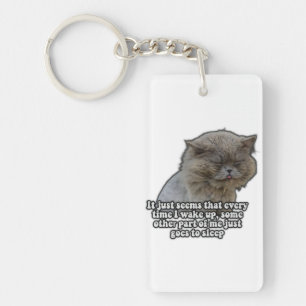 Lustiges Katzen-Meme für Katzenliebhaber und Katze Schlüsselanhänger