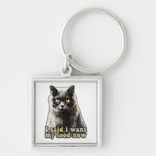 Lustiges Katzen-Meme für Katzenliebhaber und Katze Schlüsselanhänger