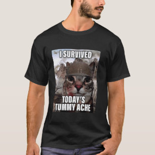 Lustiges Katzen-Meme Ich habe den heutigen Bauchsc T-Shirt