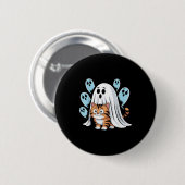 Lustiges Katzen-Meme Soky Halloween-Kätzchen Button (Vorne & Hinten)
