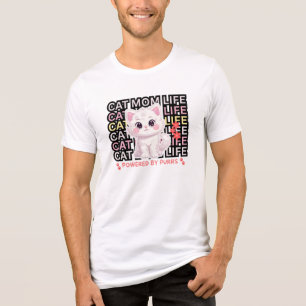 Lustiges Katzen-Mom-Leben Tri-Blend Shirt