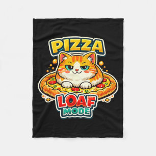 Lustiges Katzen-Pizza-Laib-Meme Pizza-Liebhaber-Ti Fleecedecke