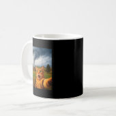 Lustiges Katzen-Selfie-Meme-Tornado Kaffeetasse (Vorderseite Links)