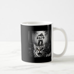 Lustiges Katzen-Selfie mit Bigfoot 67 Six Seven Me Kaffeetasse