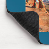 Lustiges Katzen-Selfie mit UFO und Zigarette Mousepad (Ecke)