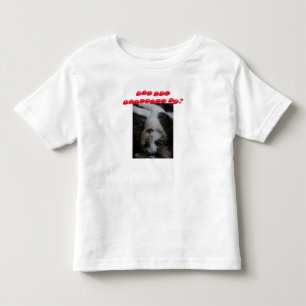 Lustiges Katzen-Shirt des Kleinkindes (roter Text) Kleinkind T-shirt