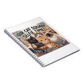 Lustiges Katzen-Squad-Selfie-Tagebuch Notizblock (Rechte Seite)