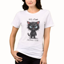 Lustiges Katzen-T-Shirt | Es ist okay, mir geht's 