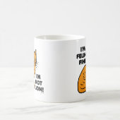 Lustiges Katzen-Wortspiel-orange katzenartige Kaffeetasse (Mittel)