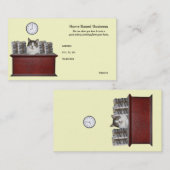 Lustiges Katzen-Zuhause basierte Geschäft Visitenkarte (Vorne/Hinten)