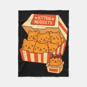 Lustiges Katzenbesitzer-T-Shirt Kätzchen Nuggets E Fleecedecke