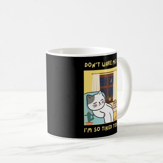 lustiges Katzendesign für Kinder - trendiges Desig Kaffeetasse (VorderseiteRechts)