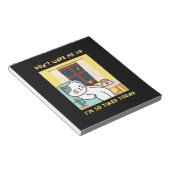 lustiges Katzendesign für Kinder - trendiges Desig Notizblock (angewinkelt)