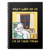 lustiges Katzendesign für Kinder - trendiges Desig Notizblock (Vorderseite)