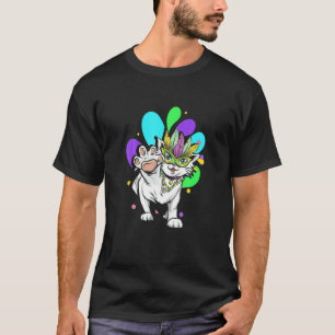 Lustiges Katzenfestival Mardi Gras Katzen Besitzer T-Shirt