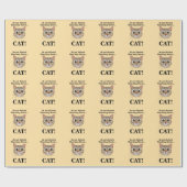 Lustiges Katzengesicht  Geschenkpapier (Flach)
