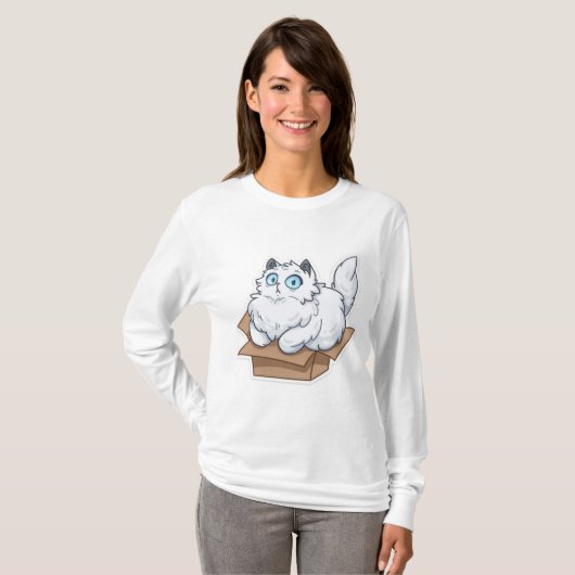 lustiges Katzenhemd T-Shirt (Vorne ganz)