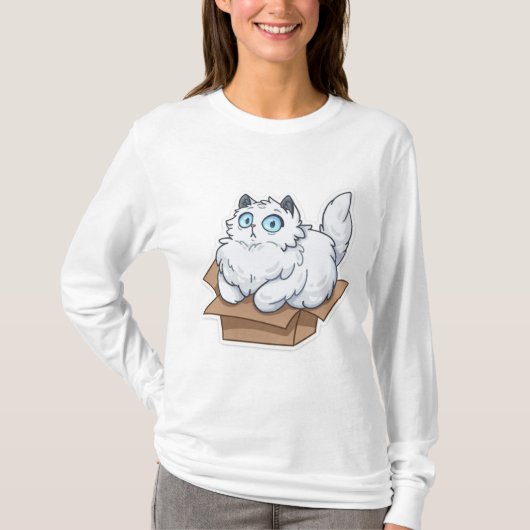 lustiges Katzenhemd T-Shirt (Vorderseite)