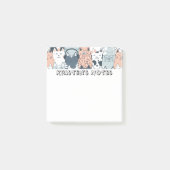 Lustiges Katzenmuster Post-it Klebezettel (Vorderseite)