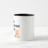 Lustiges Katzenmutter-Ästhetik-Design Tasse (Zentrum)