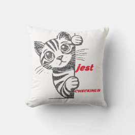 Lustiges Katzenmutter-Geschenk | Jest-Typografie-D Kissen