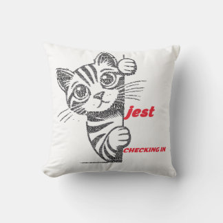Lustiges Katzenmutter-Geschenk | Jest-Typografie-D Kissen