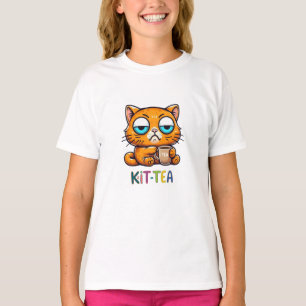 Lustiges Katzenshirt, Kitty Humor Kinder Geschenk T-Shirt
