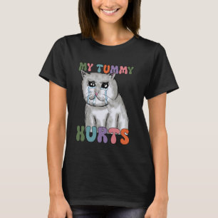 Lustiges Katzenshirt, Meine Katze hat Bauchschmerz T-Shirt