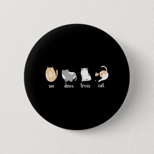 Lustiges Katzenshirt Un Deux Trois Katze Katzenlie Button