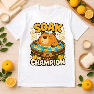 Lustiges Kawaii Capybara Soak Champion Onsen Shirt