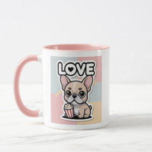 Lustiges Kawaii-Frenchie-Kaffeetassengeschenk für Tasse