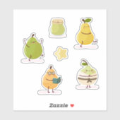 Lustiges Kawaii-Set Aufkleber (Blatt)