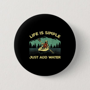 Lustiges Kayaking-Design für Männer Frauen Paddlin Button