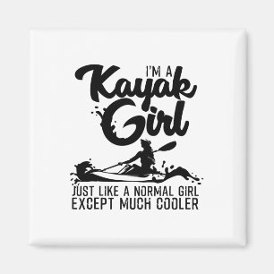 Lustiges Kayaking-Geschenk für Frauen Cool Kayak G Magnet